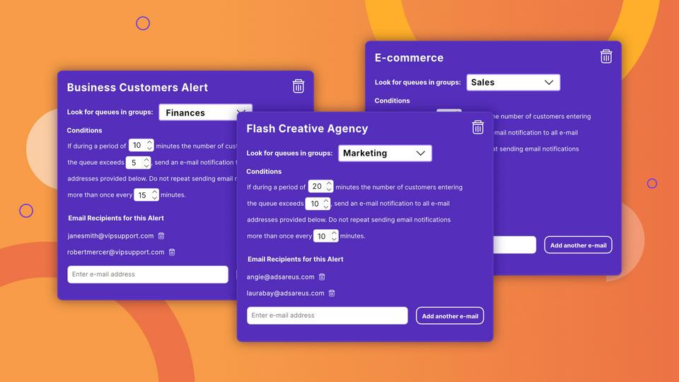 Set different conditions